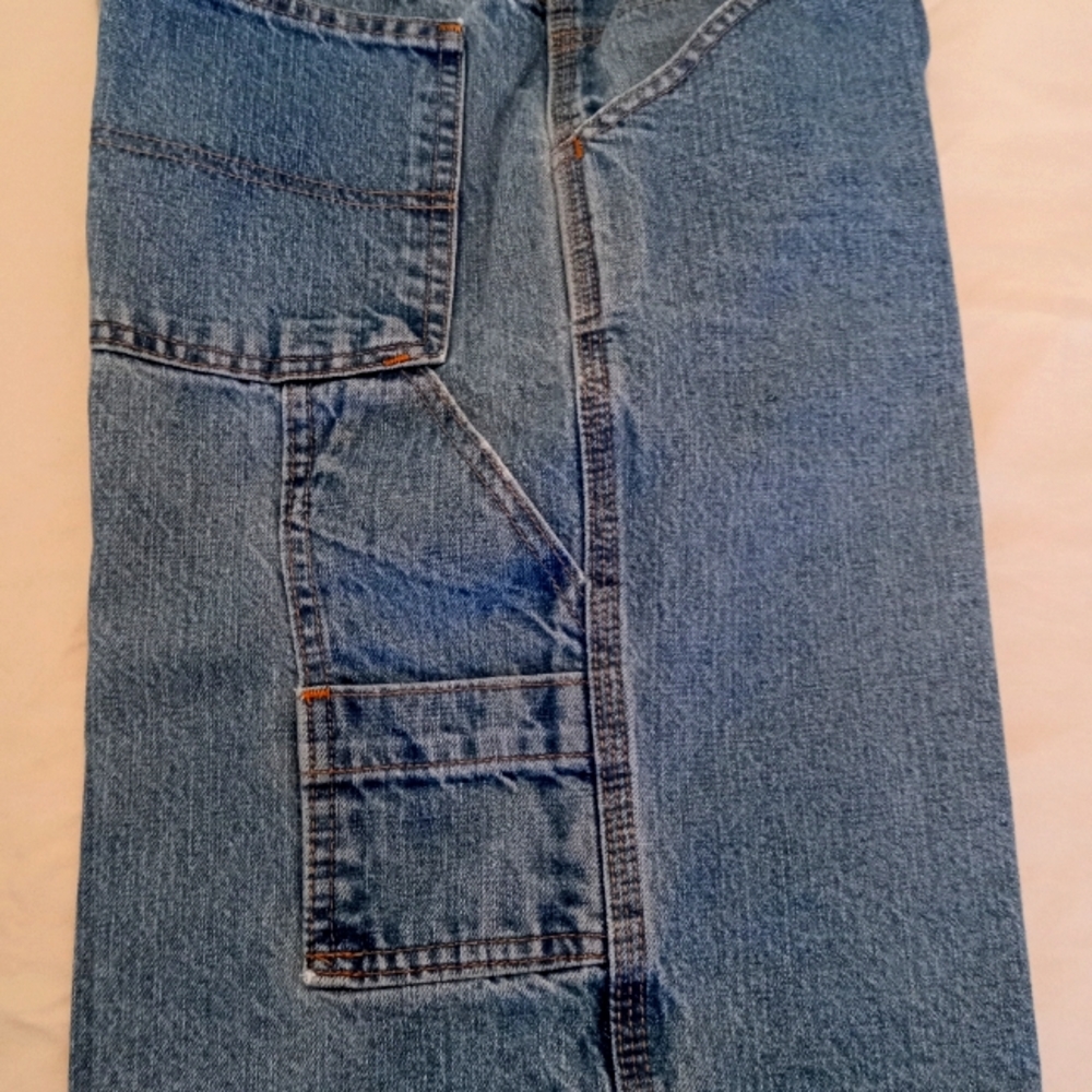 W30 DENIM CARPENTER SHORTS FADED GLORY